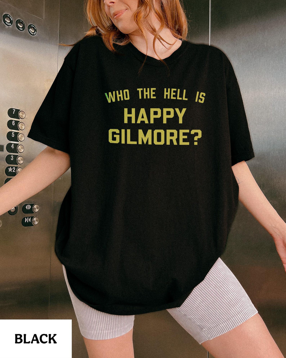 Happy Unisex T Shirt, Who The Hell Is Happy, Golf Shirt, Adam Sandler